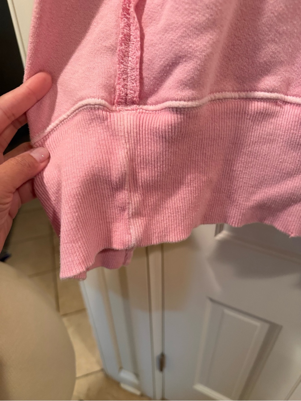 We The Free Free People Pink Oversized Camden Sweatshirt Small - Picture 10 of 12